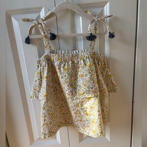 Petite Lucette Yellow Floral Top Girls 10